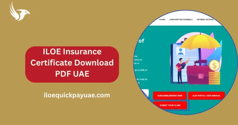 ILOE Insurance Certificate Download PDF UAE